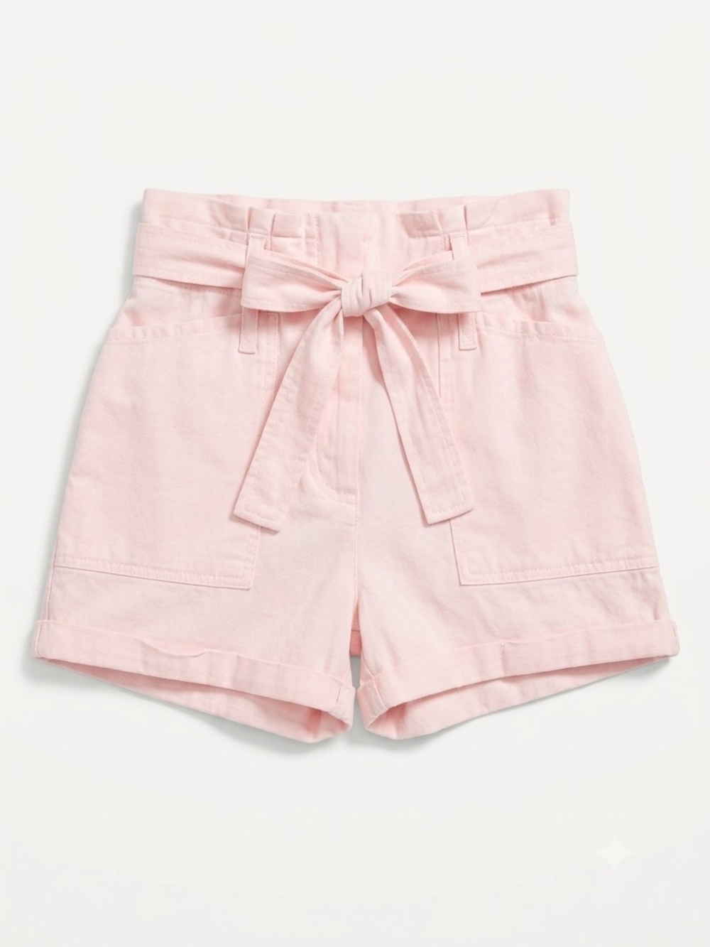 A.L.C. Pink Paperbag High Rise Utility Tie Waist Shorts Size 6